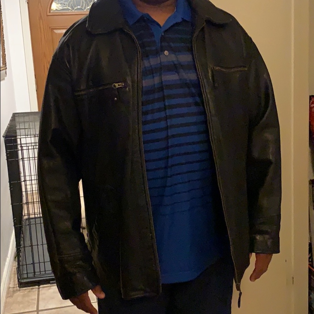 Men’s leather coat